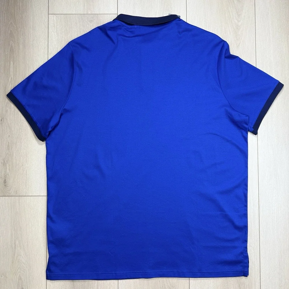 Polo Ralph Lauren Classic Fit Polo Shirt‎ Men's XXL Blue Colorblock NWT Cotton